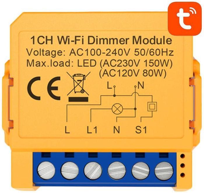 Image du produit Avatto Commutateur de prise intelligent WiFi DMS16-2 TUYA (Actionneur de commutation)