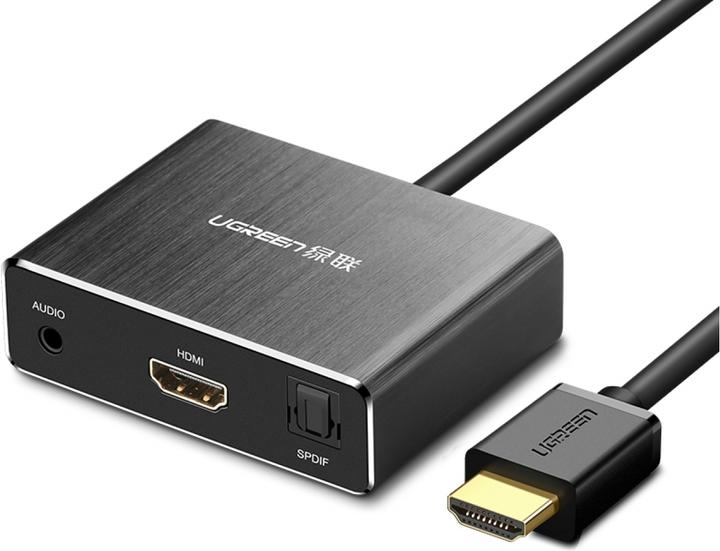 Actual product image Ugreen HDMI to HDMI Adapter with Audio SPDIF AUX Audio Output