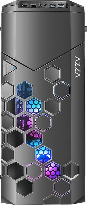 Actual product image Azza Geh Fulltower ATX Storm 6000B ARGB(Win-Glass,4xRGB)2xUSB (mATX, ATX, E-ATX)