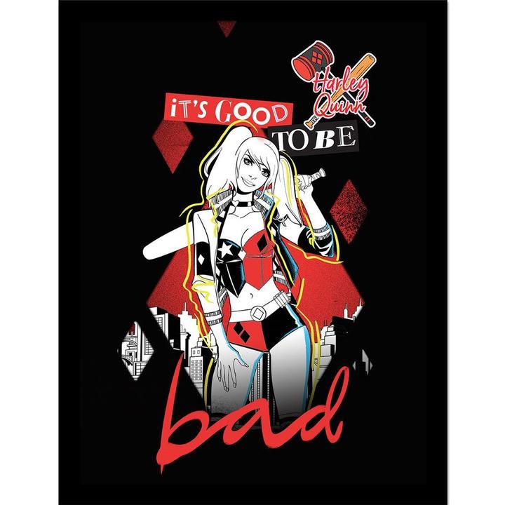 Produktbild Batman Gerahmtes Poster Harley Quinn Bad (40 x 30 cm)