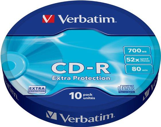 Actual product image Verbatim 10 x CD-R 700MB (80 min) 52x (10 x)