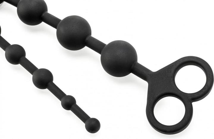 Actual product image Zenn Powerful Anal Beads with Finger Grip