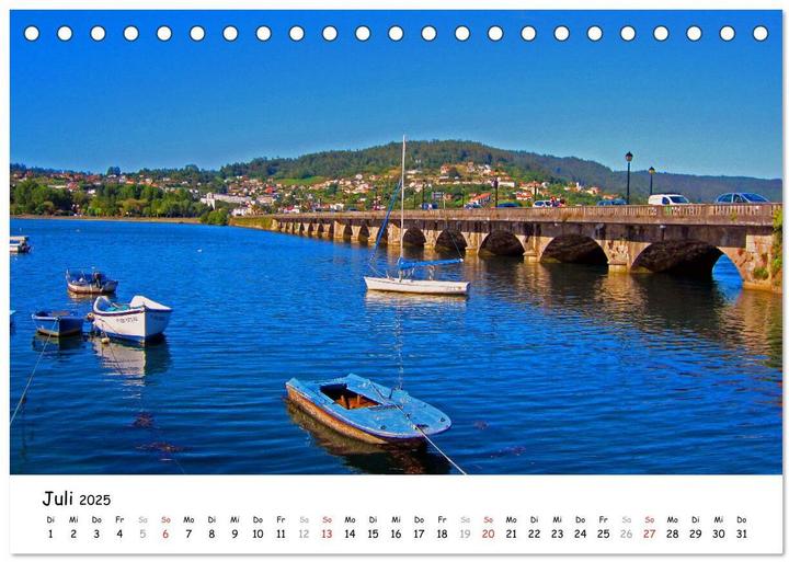 Actual product image Jakobsweg - Camino Ingles (Tischkalender 2025 DIN A5 quer), Monatskalender (A5, German)