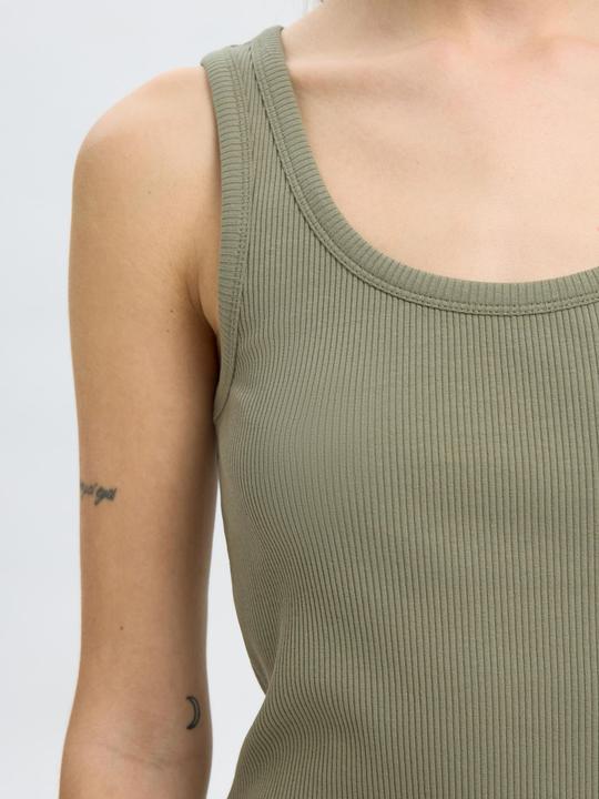 Actual product image Selected Femme Rippmuster Baumwoll Tanktop (L)