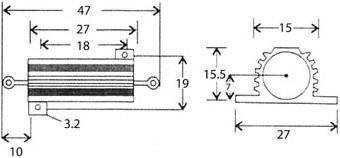 Produktbild Velleman Resistor 25W 6K8