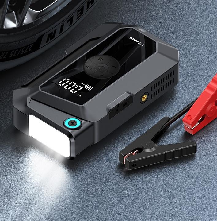 Immagine prodotto Usams Jumpstarter Powerbank 8000mAh + wbudowana latarka czarny/black ZB287 (8000 mAh, 60 W, 29.60 Wh)