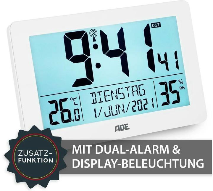 Produktbild ADE Funkuhr XXL-Ziffern