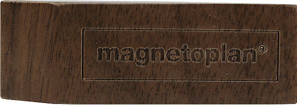 Image du produit kaiserkraft Plots magnétiques en bois design, lot de 4, L x l x h 60 x 20 x 13 mm, marron (4 x)