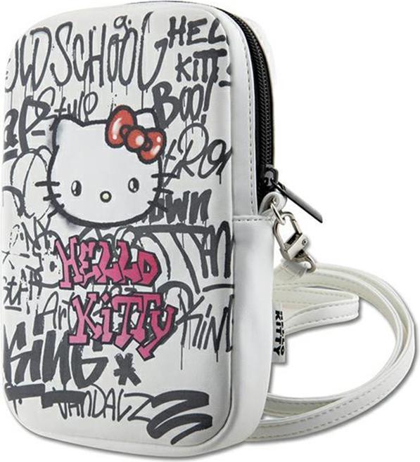 Image du produit Hello Kitty Torebka HKPBPDGPHE biały/white Graffiti Kitty Head (Apple iPhone 16)