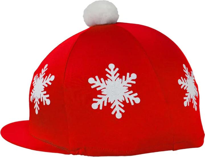 Hy Fashion Schneeflocke Helmüberzug Bommel (One Size)