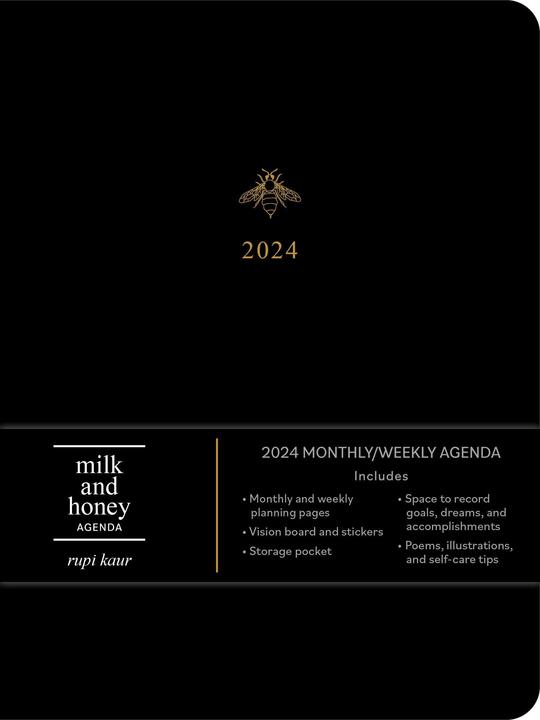 Produktbild milk and honey 12-Month 2024 Monthly/Weekly Agenda Calendar (Rupi Kaur, Englisch)