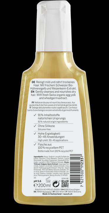 Produktbild Rausch Nähr-Shampoo mit Ei-Öl (200 ml, Flüssiges Shampoo)