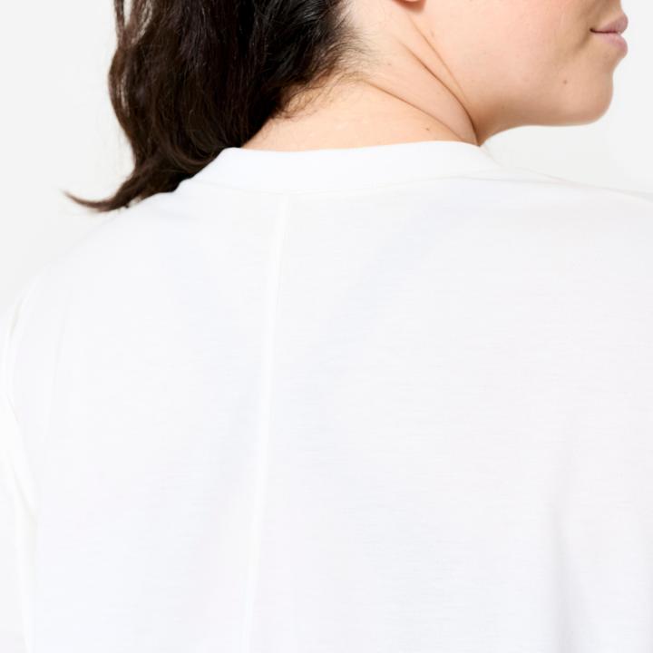 Image du produit Domyos T-shirt oversize femme, blanc coton (XXL)
