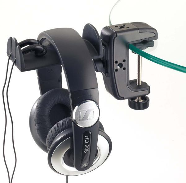 Image du produit K&M Support pour casque d'écoute avec pince de table 16085