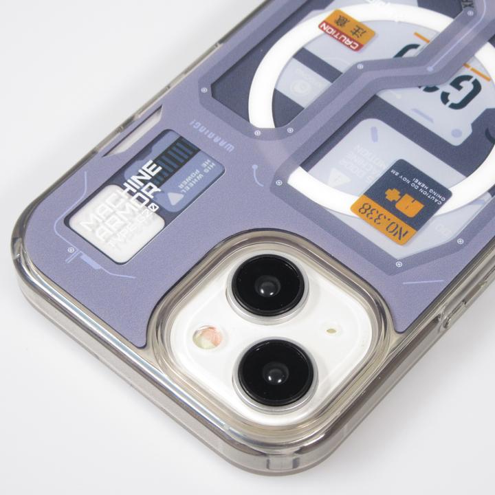 Actual product image PhoneLook Coque Gel silicone Machine Armor Type-G20 MagSafe foncé (Apple iPhone 14)