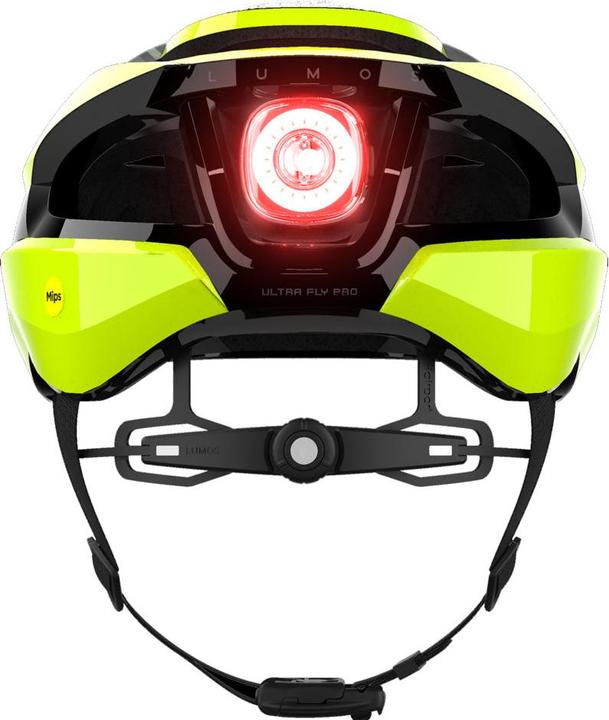 Actual product image Lumos Ultra Fly Pro Mips + Firefly - hyper green (54 - 61 cm)