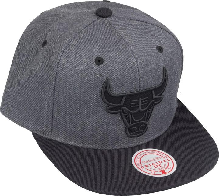 Actual product image Mitchell & Ness Snapback Cap - DARK Chicago Bulls charcoal