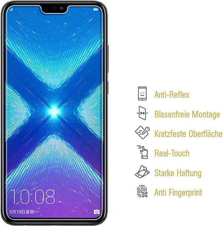 Actual product image Protectorking 6x Panzerfolie Anti-Shock matt entspiegelt (6 Piece, Honor 8X)
