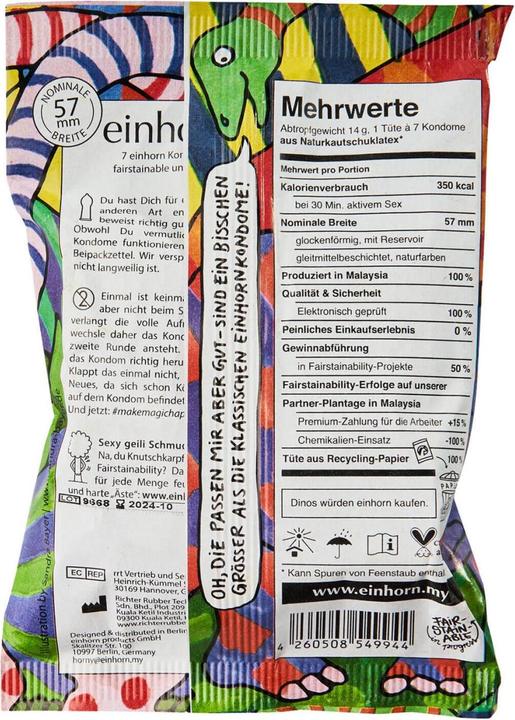 Produktbild Einhorn Condoms Tyrannosaurus Sex (7 Stk.)