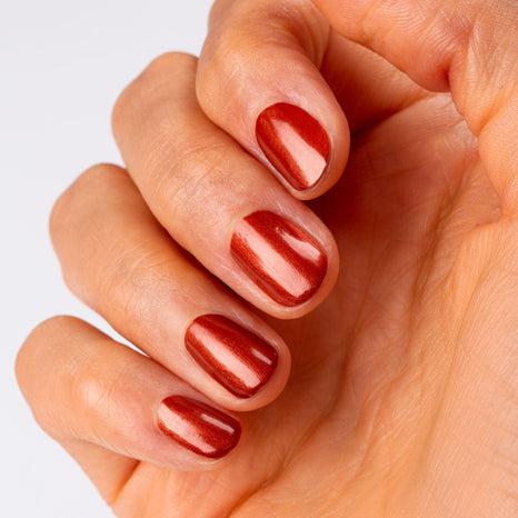 Actual product image Mesauda Top Notch Iconic 264 Crunchy Leaves 14ml Semi-Permanent Nail Polish (264, Top coat)