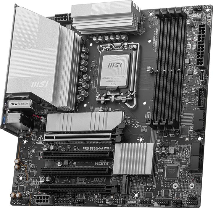 Productafbeelding MSI PRO B860M-A WIFI (LGA 1851, Intel B860, mATX)