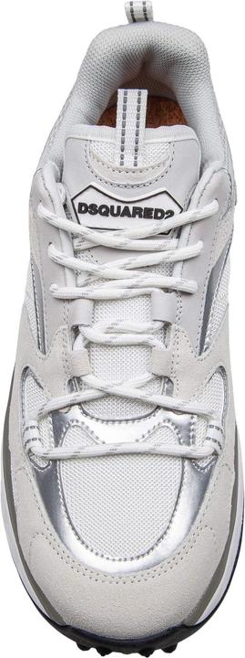 Immagine prodotto Dsquared2 bubble sneakers in leather and technical fabric color white/silver (41)