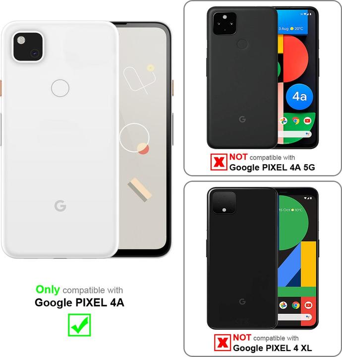 Actual product image Cadorabo Book Invisible Magnet Cover (Google Pixel 4a)