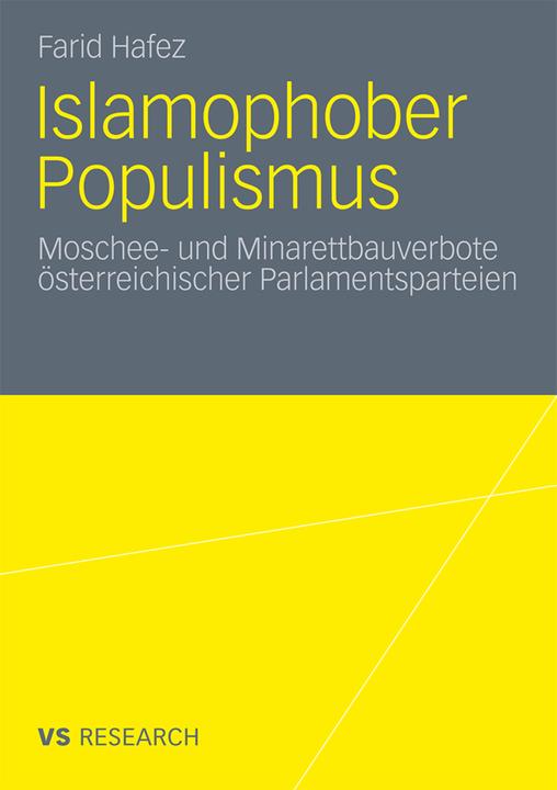 Actual product image Islamophober Populismus (Farid Hafez, 2010)
