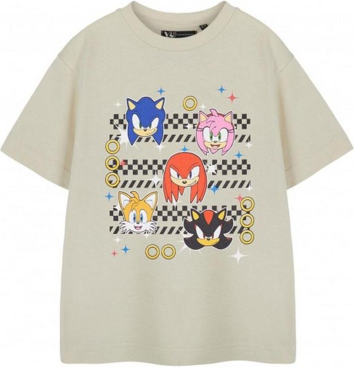 Sonic The Hedgehog Group Faces TShirt Jungen kurzärmlig