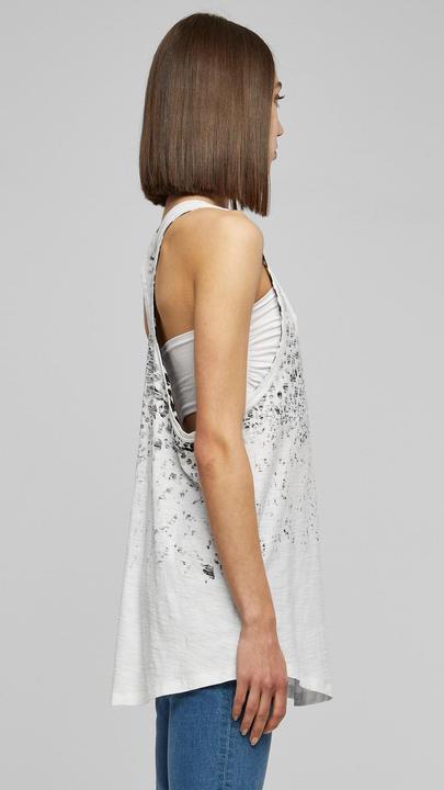 Actual product image Urban Classics Ladies Long Leo Print Loose Tank (XS)