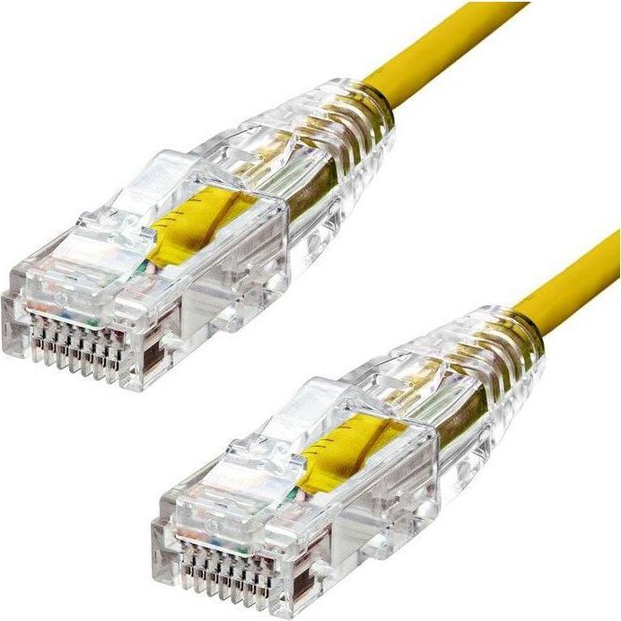 Image du produit ProXtend Slim U/UTP CAT6 LSZH AWG 28 Jaune 3M (U/UTP, CAT6, 3 m)