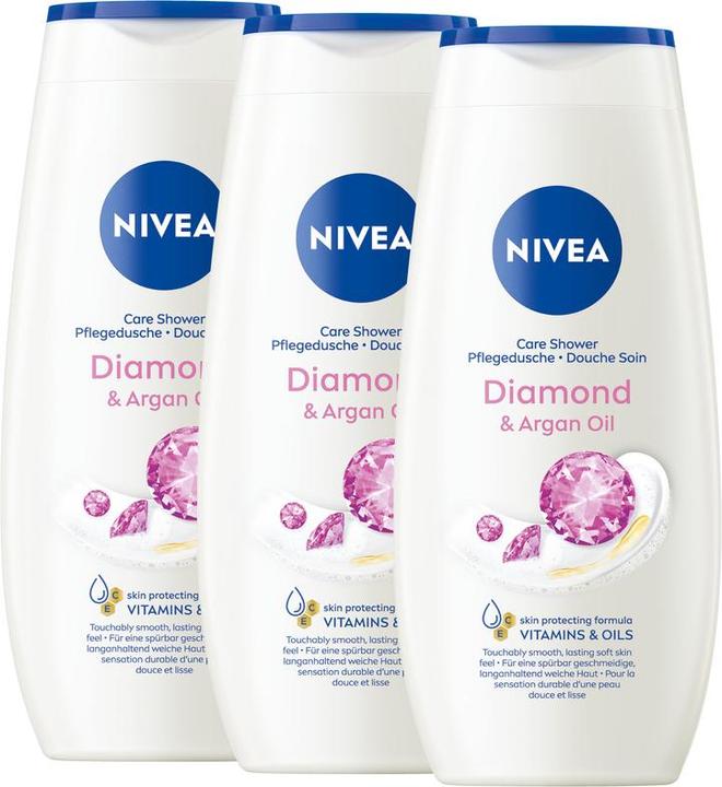 NIVEA Pflegedusche Diamond & Argan Oil Trio (750 ml)