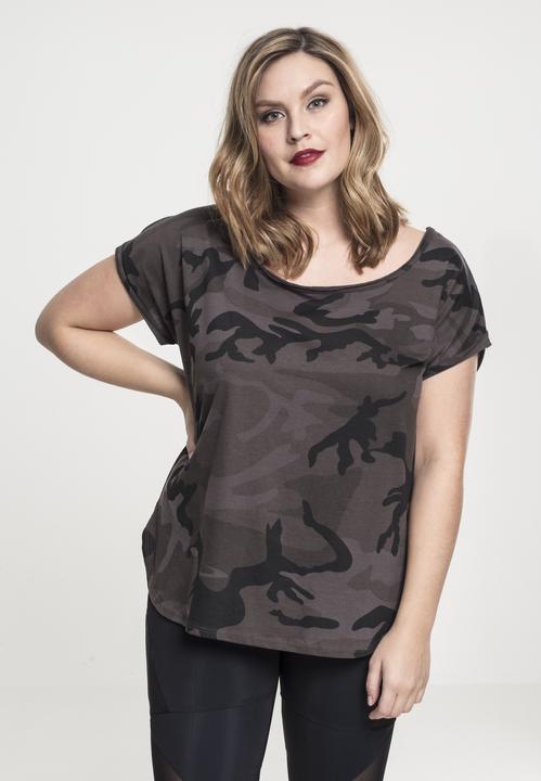 Image du produit Urban Classics Ladies Camo Back Shaped Tee (XL)