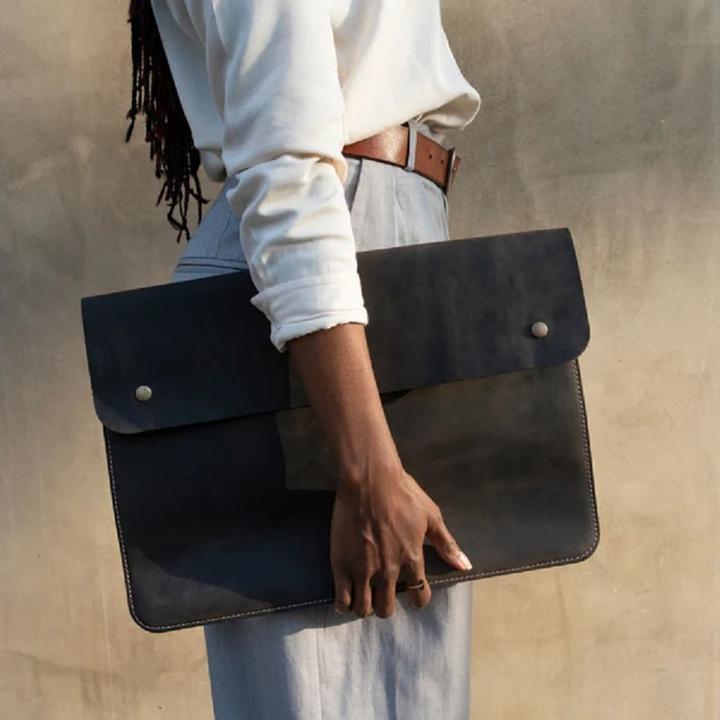 Actual product image Only-Bags.Store Leather sleeve, bag for MacBook laptop - 15 (15")