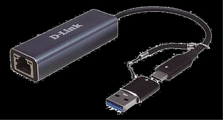 Produktbild D-Link DUB-2315, RJ-45, USB Typ-C, Weiblich, Schwarz, Geschwindigkeit, Männlich (USB, USB-C, RJ45 2.5 Gigabit Ethernet (1x))