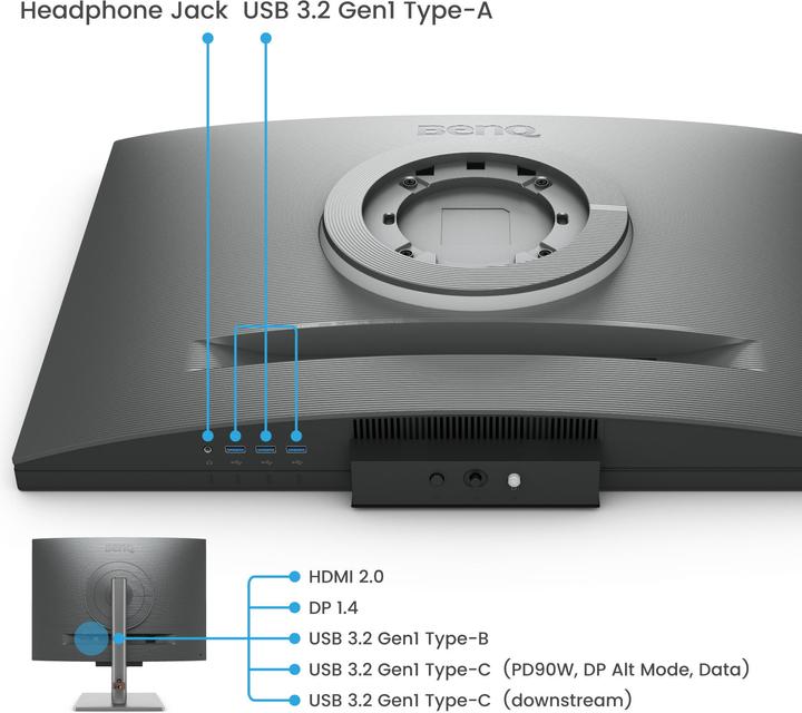 Actual product image BenQ RD280U (3840 x 2560 pixels, 28.20")