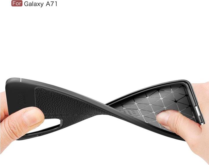 Produktbild Screenguard Samsung Galaxy A71 Hülle Leather Design TPU Cover (Samsung Galaxy A71)