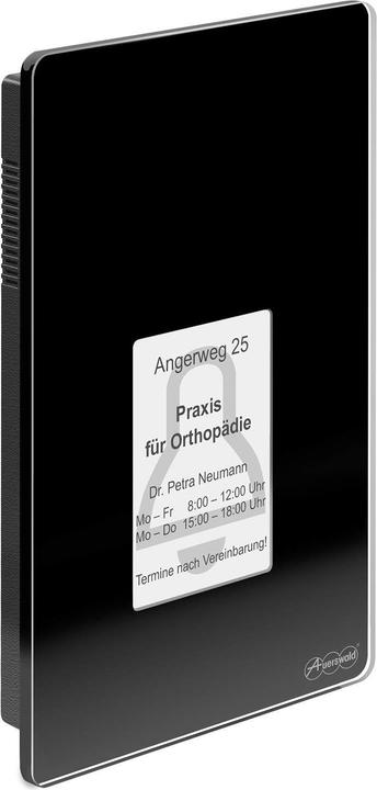 Auerswald TFS-Dialog 400 Sprechanlagen-System schwarz für a/b-Schnittstellen mit eleganter Glassfront