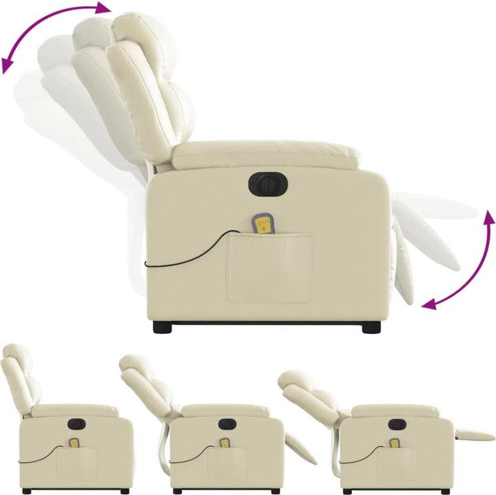 Immagine prodotto VidaXL Poltrona massaggiante con ausilio elettrico in similpelle