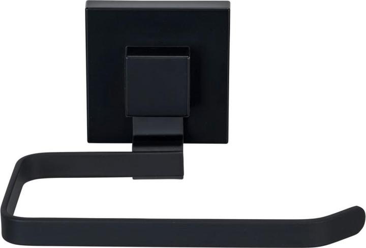 Actual product image Wenko Vacuum-Loc® Toilettenpapierhalter Mod. Quadro Schwarz Befestigen ohne Bohren