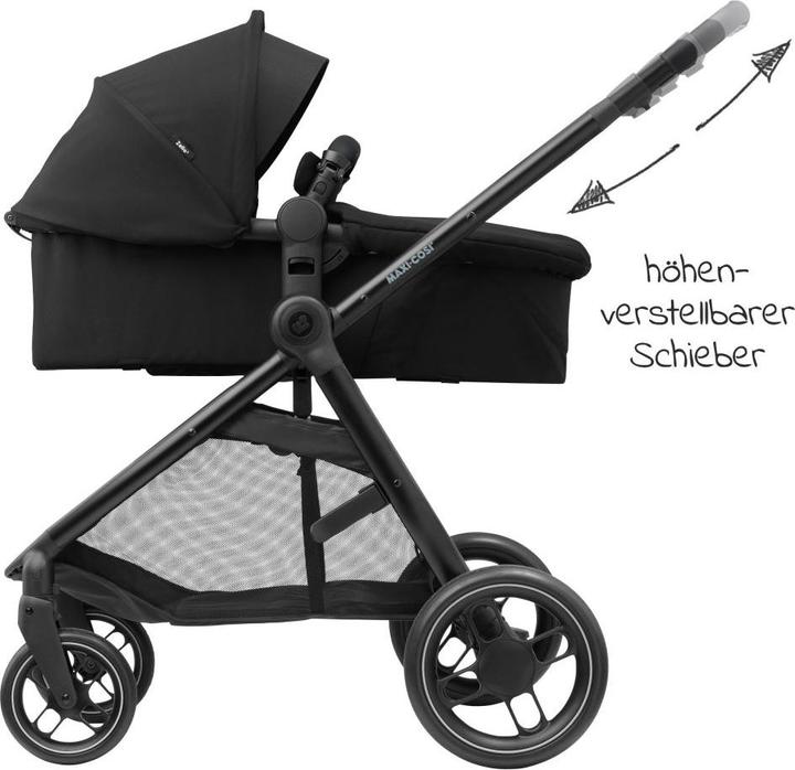 Actual product image Maxi-Cosi Zelia 3 Essential Black (Black Frame & Black Leather)
