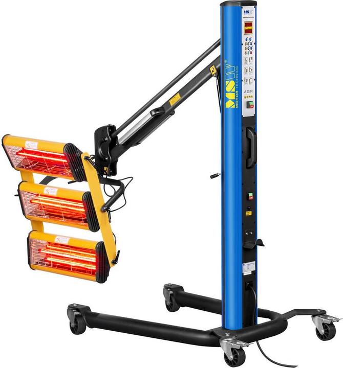 Actual product image MSW Infrared Paint Dryer - 3,300 W - 3 lamps - Pulse (3300 W)