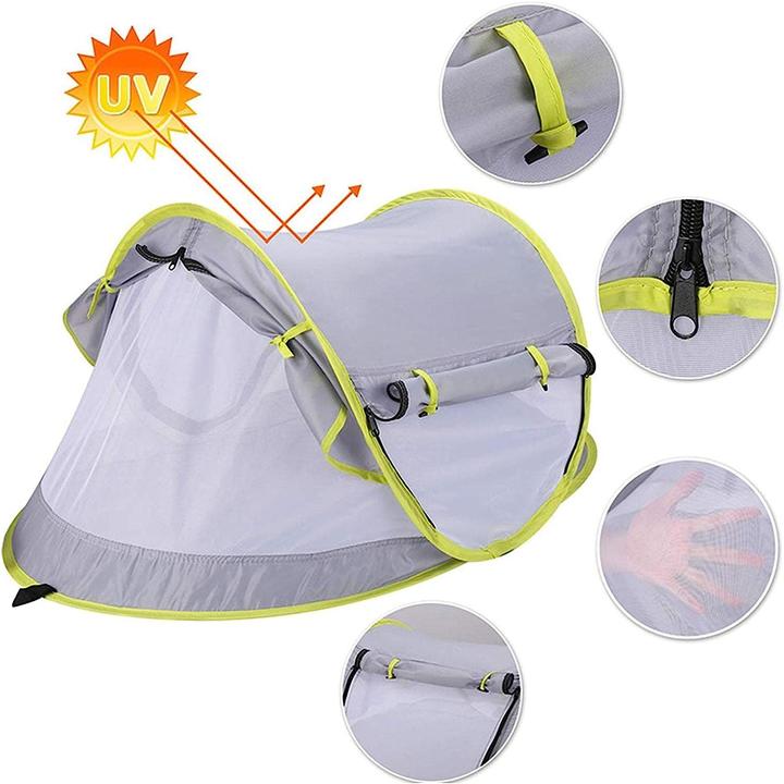 Image du produit ASMI Tente de plage pop-up pour bébé avec protection solaire UPF 50 (Tente de plage)
