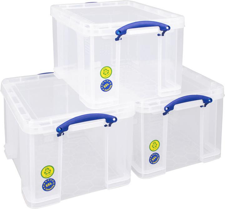 Actual product image Really Useful Box set of 3 stackable (48 x 39 x 31 cm, 35 l)