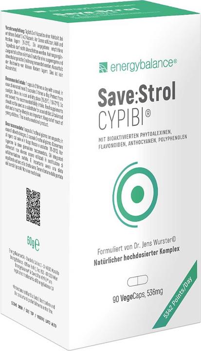 Nährwerte und Zutaten Energybalance Save:Strol CYPIBI Immune Support SaveStrol Kaps (90 Stück, Kapseln, 60 g)