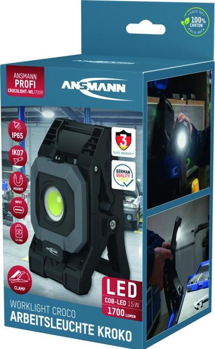 Produktbild Ansmann Akku-LED-Arbeitsleuchte Croco WL1700R (1700 lm)