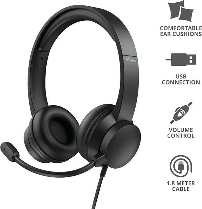 Immagine prodotto Trust Auricolare Rydo per PC e Notebook (Cablato, USB-A)