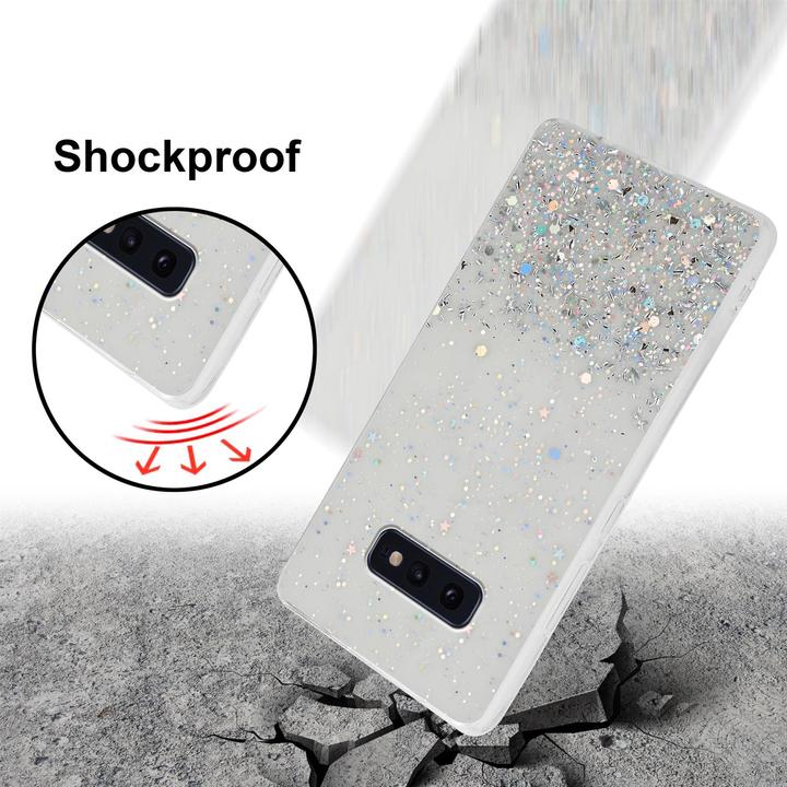 Image du produit Cadorabo Couverture TPU paillettes scintillantes (Samsung Galaxy S10e)