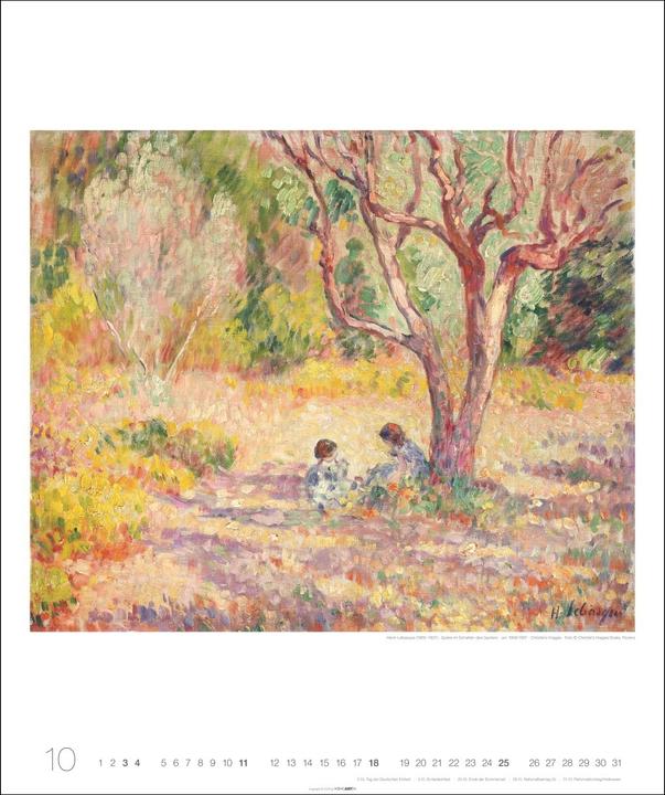 Produktbild Die schönsten Gärten des Impressionismus Edition Kalender 2026 (46 x 55 cm, Deutsch)