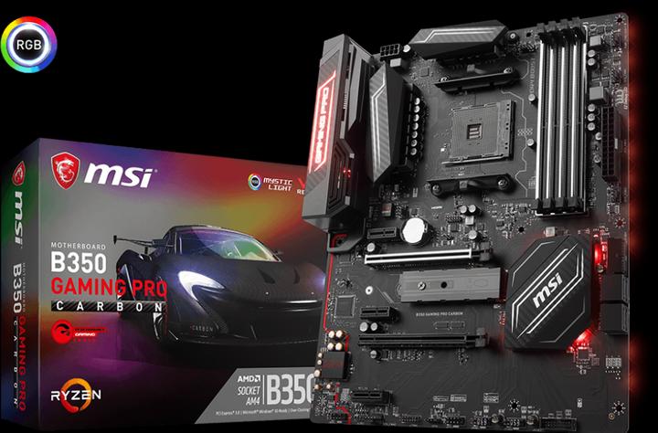 Produktbild MSI B350 Gaming Pro Carbon (AM4, AMD B350, ATX)